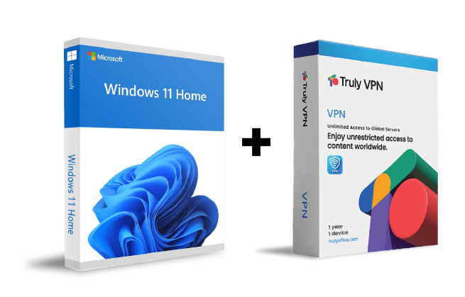 Truly Office Truly VPN 1 Yr 1 Device for PC + Windows 11 Home